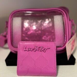 NWT Luv Betsy by Betsy Johnson Pink Ombre Crossbody Bag with Wallet
